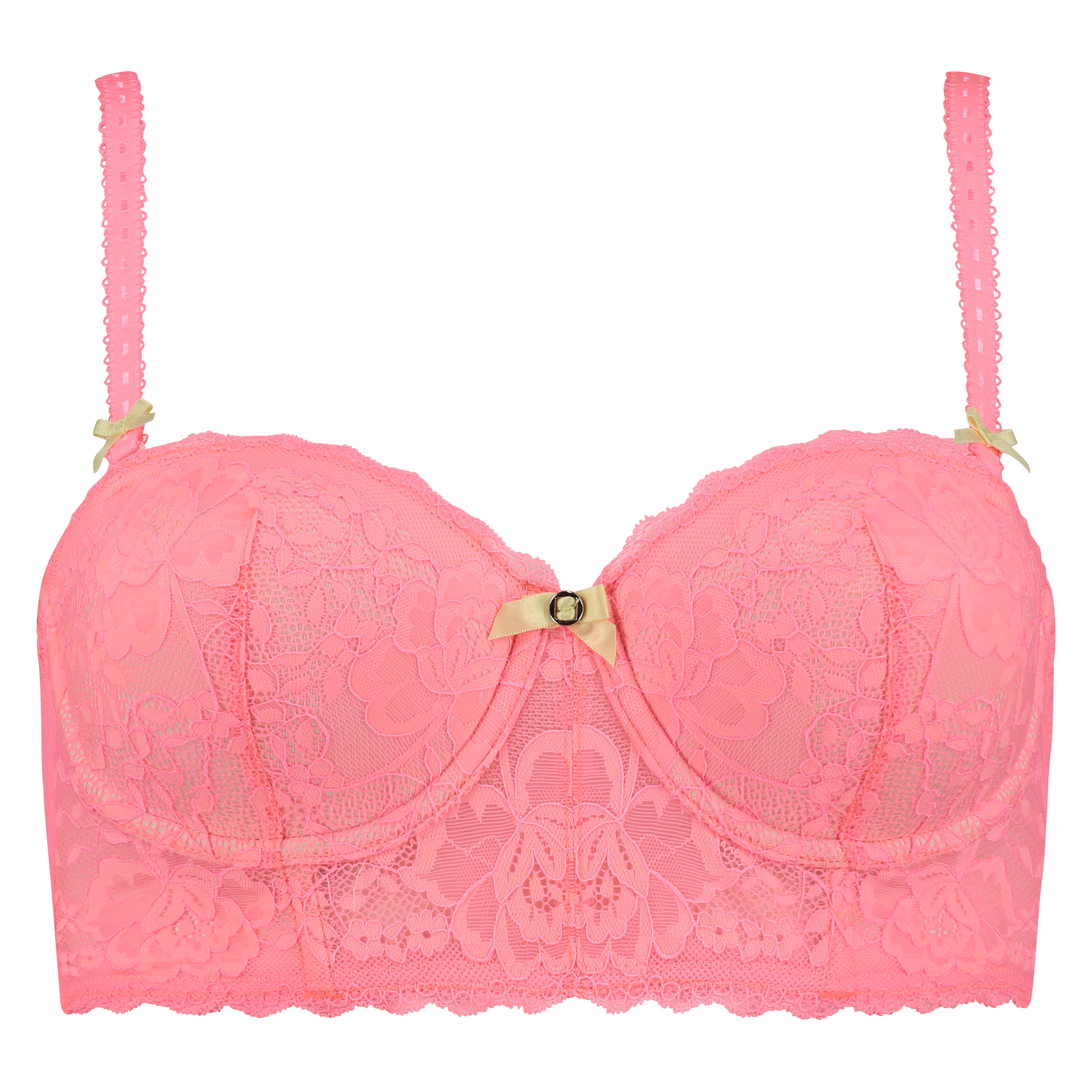 Padded underwired longline bra Theresa, Oransje, main