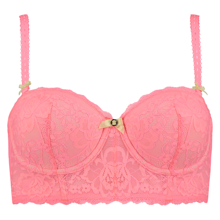 Padded underwired longline bra Theresa, Oransje