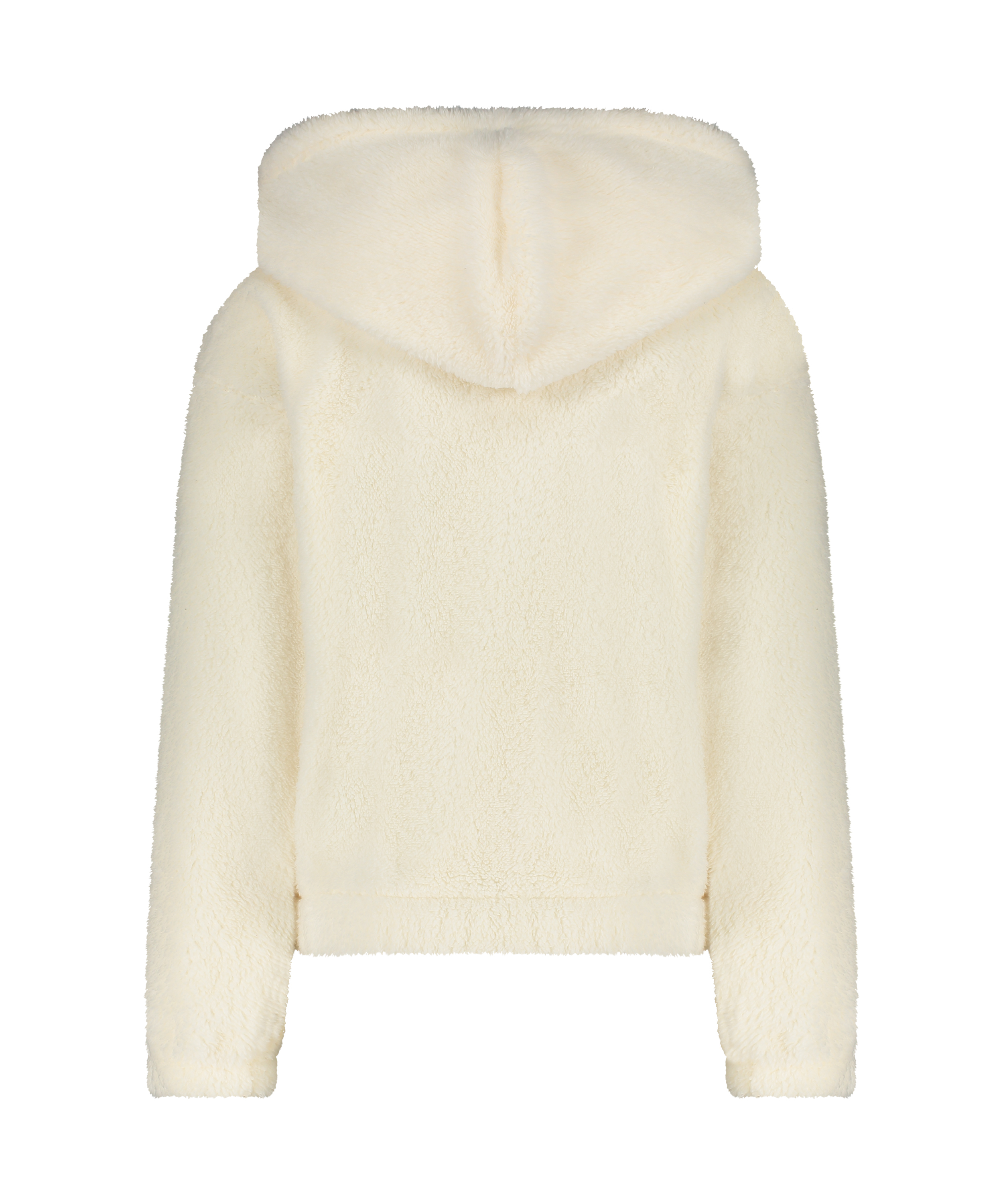 Fleece Snuggle hettegenser, Hvit, main