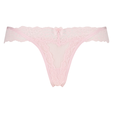 Ariel Extra Low V-Shaped Thong, Rosa