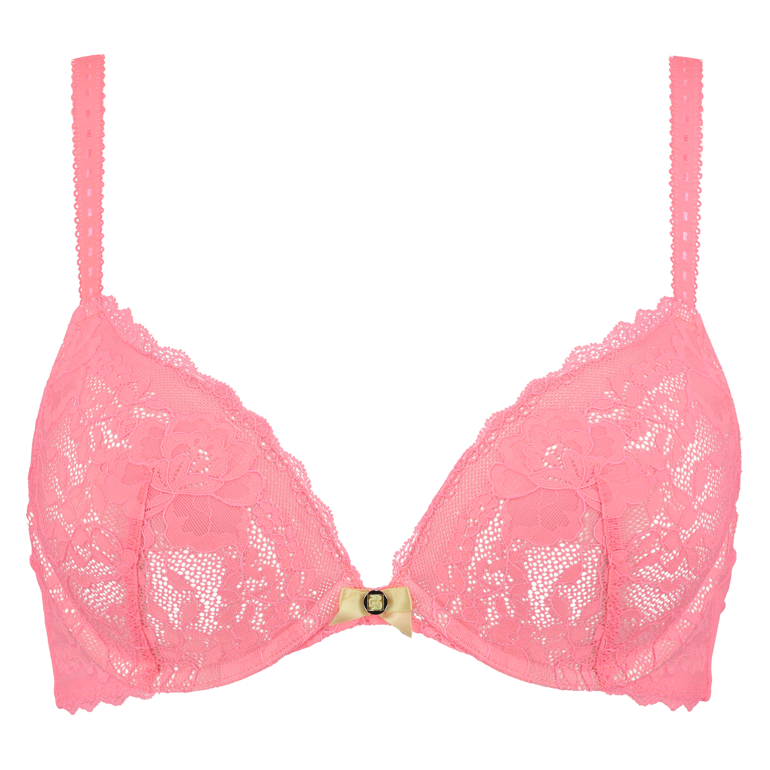 Theresa polstret pushup-BH med bøyle, Oransje, main