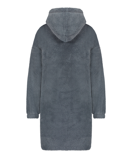 Snuggle fleece loungekjole, Gr&oslash;nn