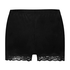 Velvet lace shorts, Svart
