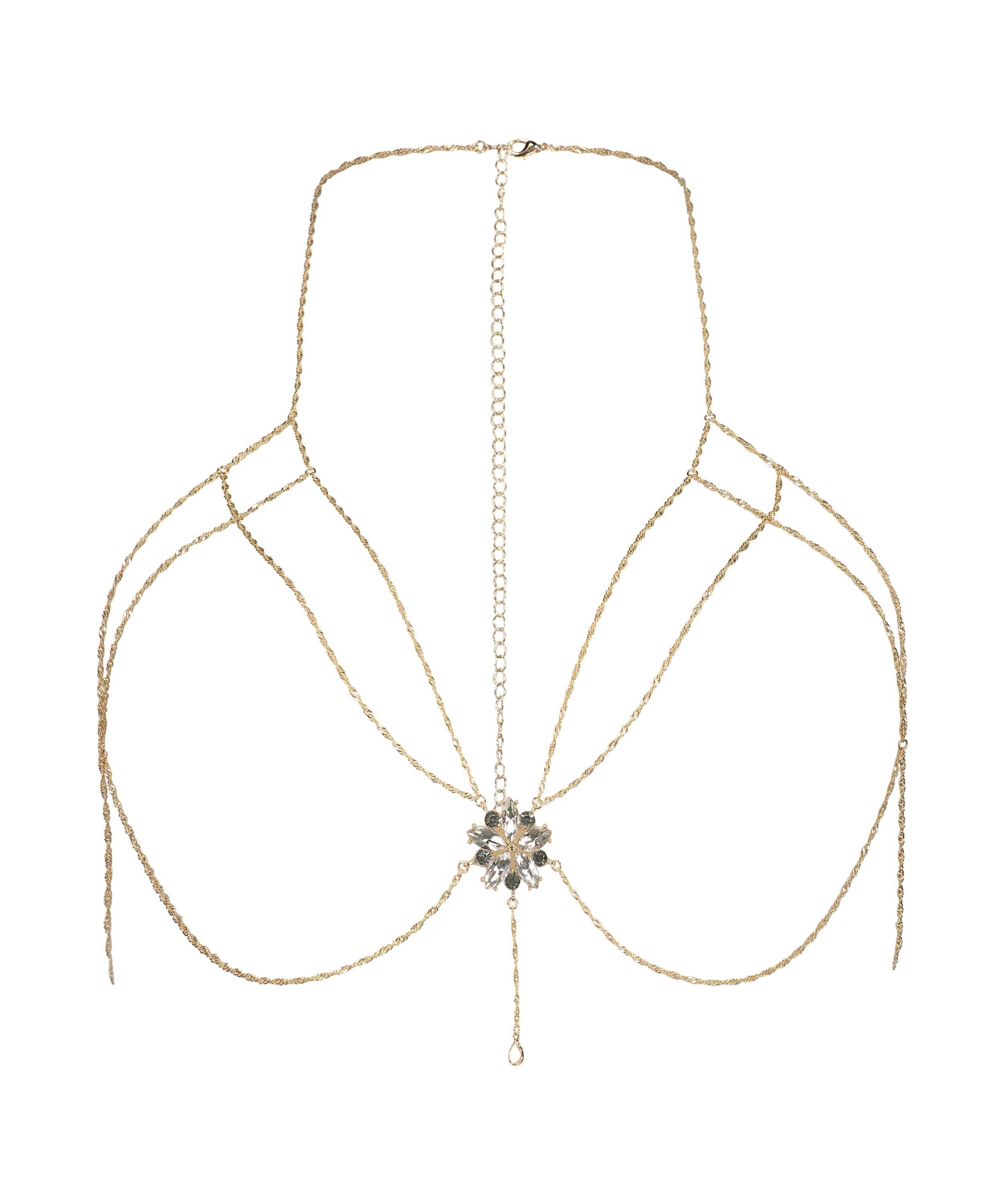 Chain Top Bralette, Gul, main
