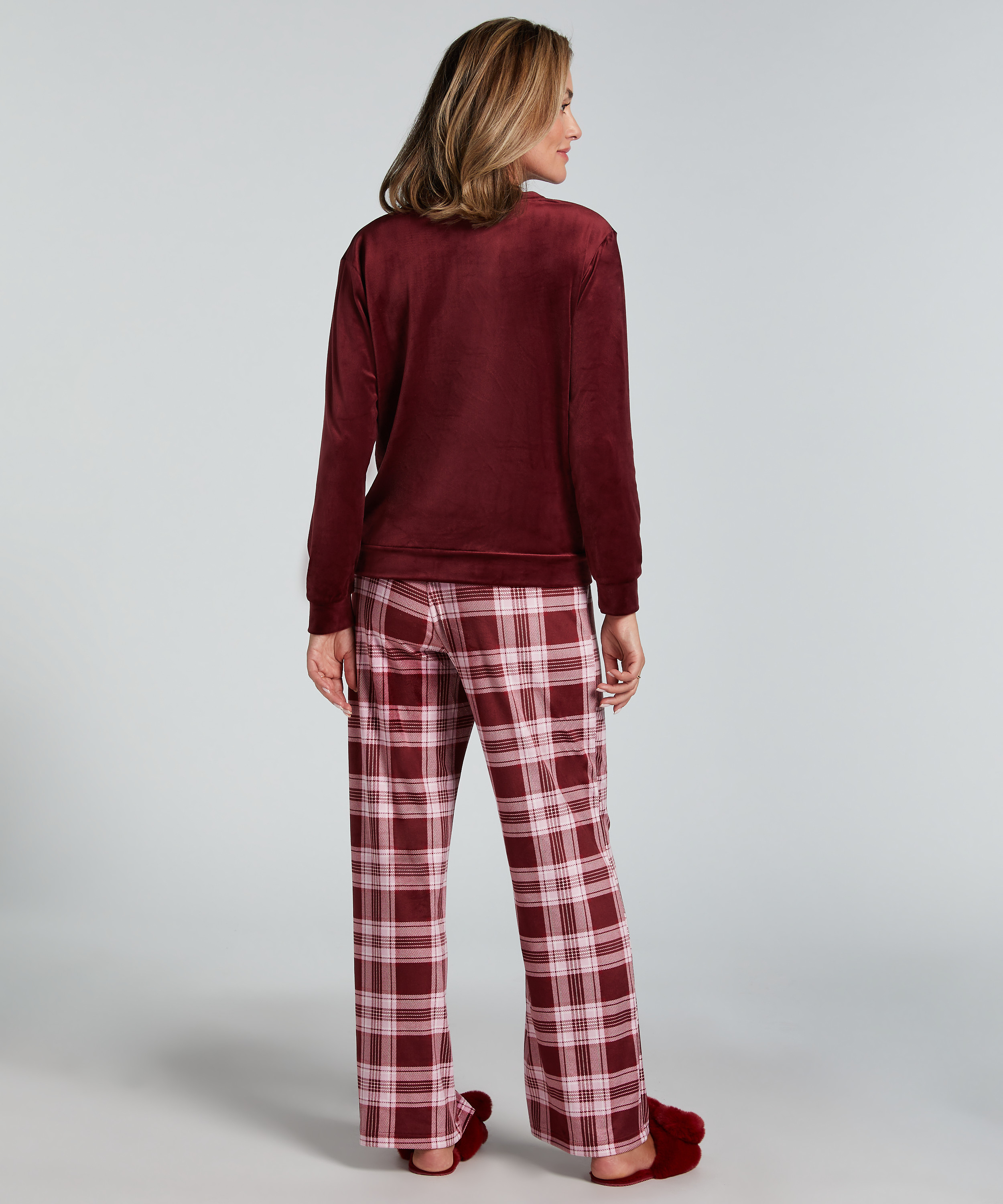 Pysjamassett Velours, Lilla, main