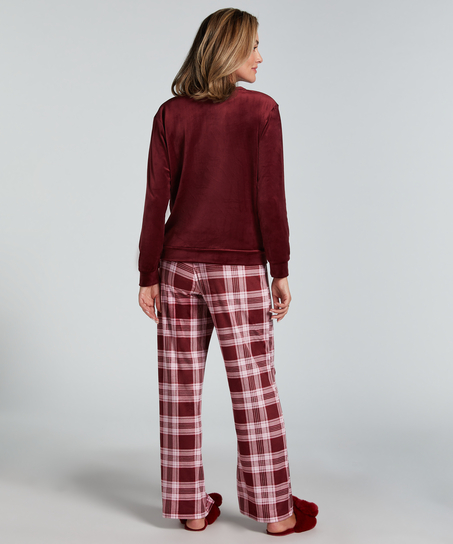 Pysjamassett Velours, Lilla