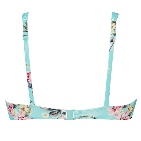 Bea uvattert bikinitopp med spiler, Blå