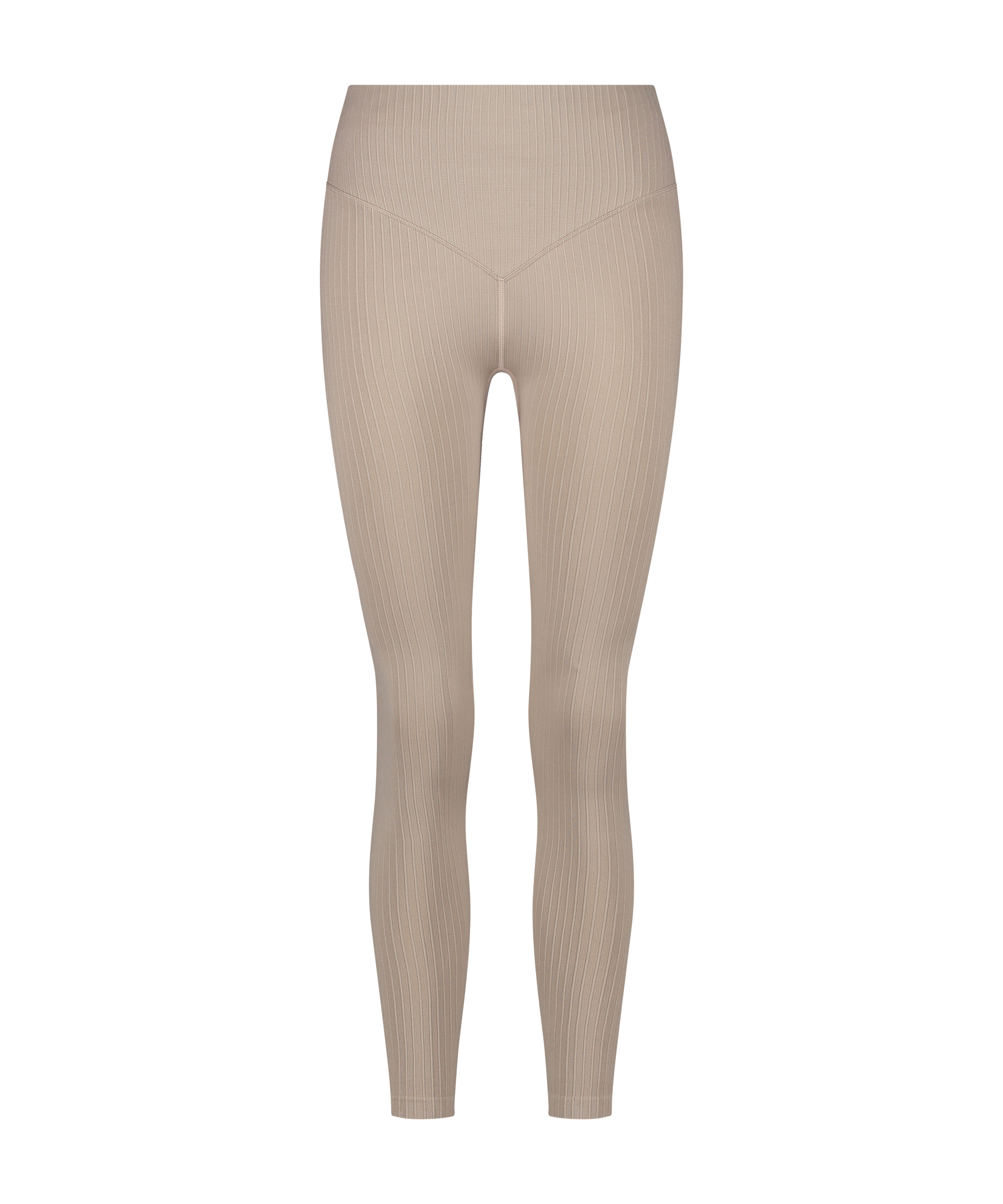 HKMX High waisted sømløs treningstights, Beige, main