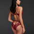 Blondie brasiliansk truse med åpen skritt, Rød
