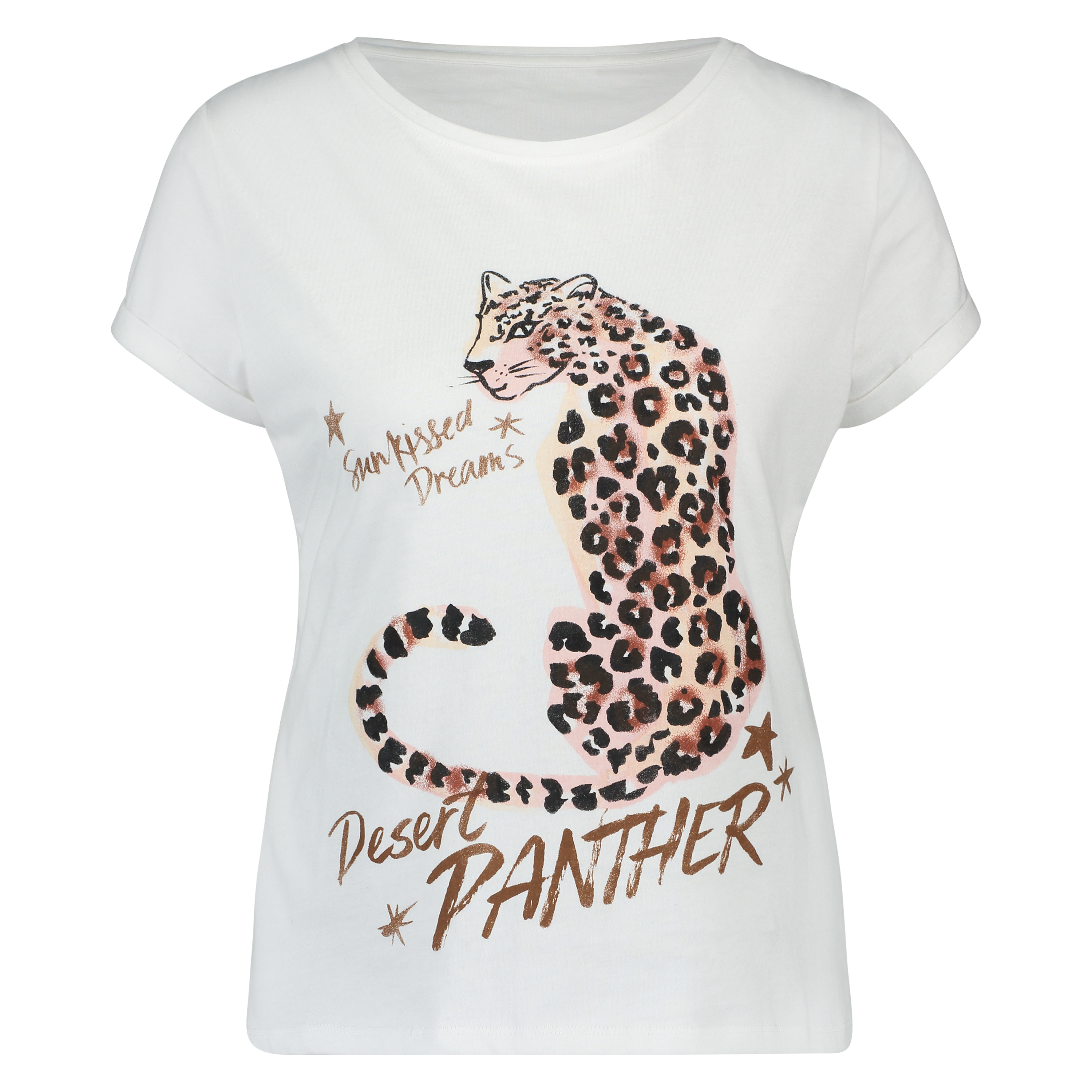 Kortermet pysjamastopp, Hvit, main