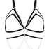 Chain Top Bralette, Svart