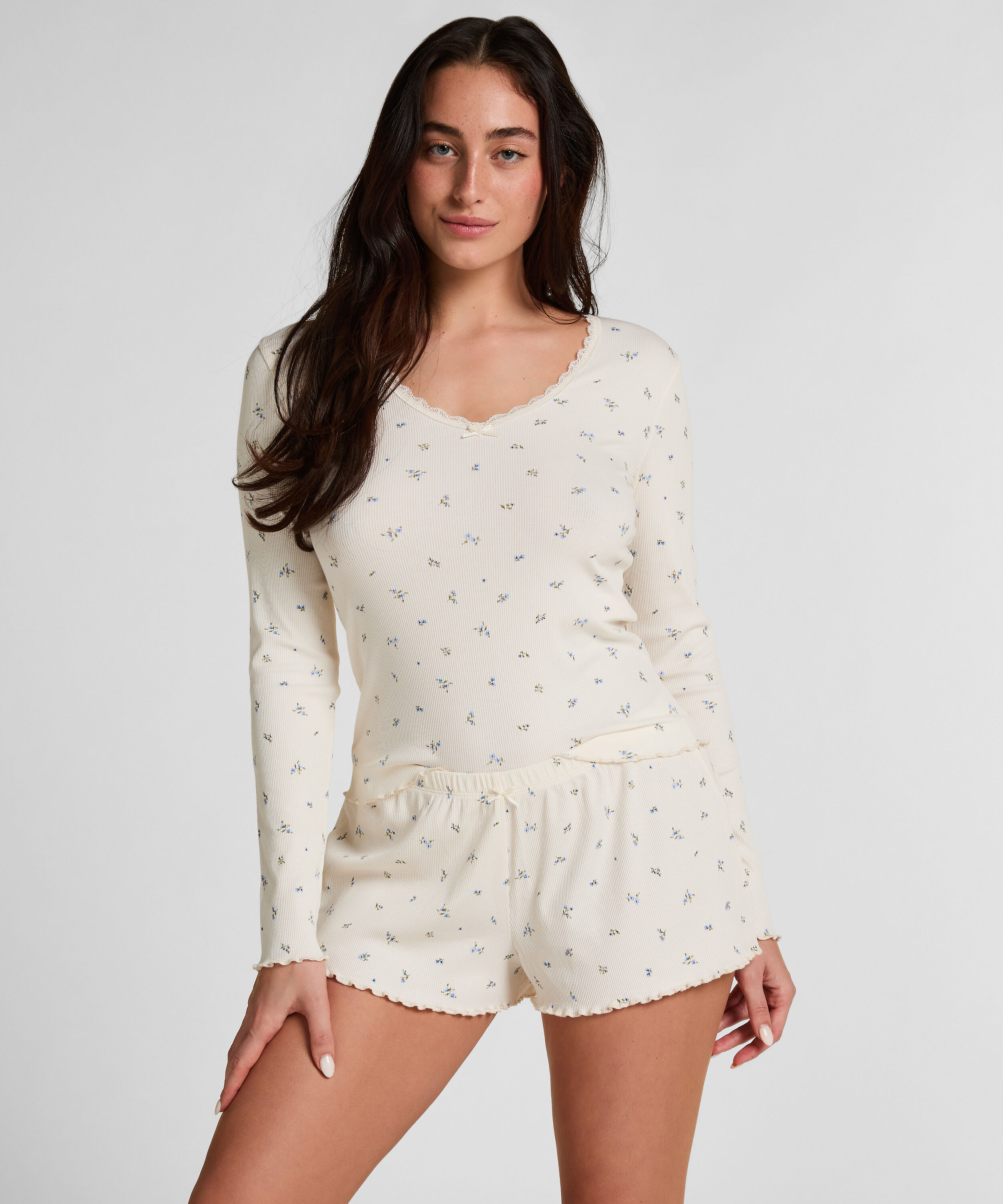 Pyjamasett Daisy, Hvit