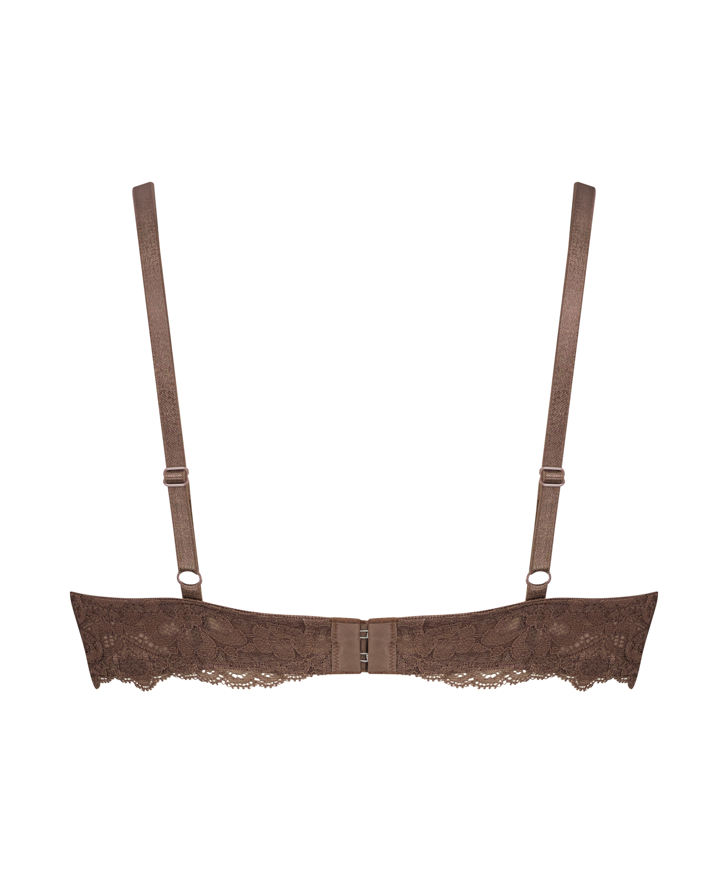 Vattert bh med b&oslash;yle Marine, Brun, main