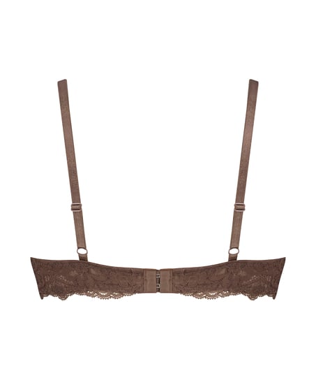 Vattert bh med b&oslash;yle Marine, Brun