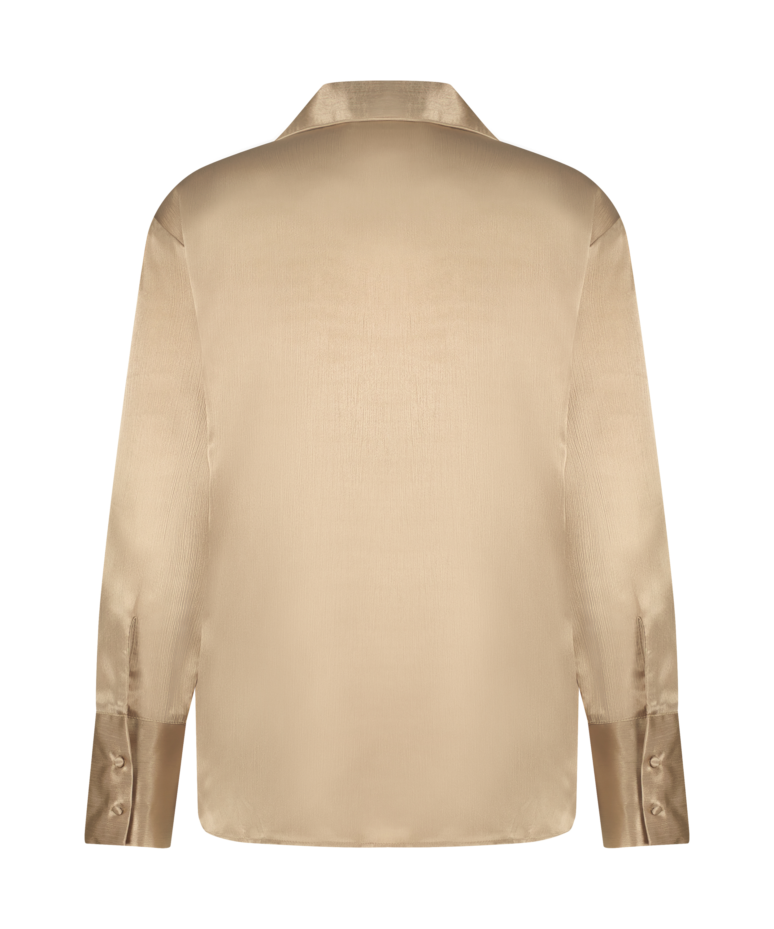 Langermet jakke i sateng, Gul, main