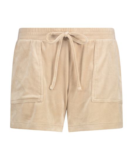 Velours Pocket shorts, Beige