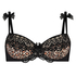 Gigi Padded Underwired Bra Animal Print, Svart