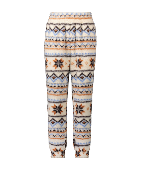 Fleece  joggebukse, Hvit