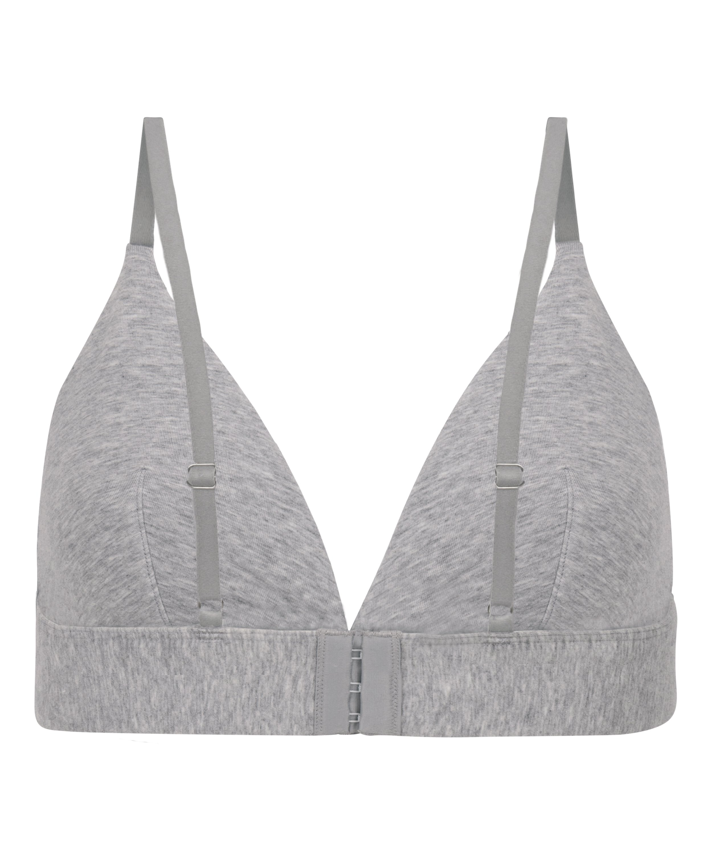 Bralette i bomull, Grå, main