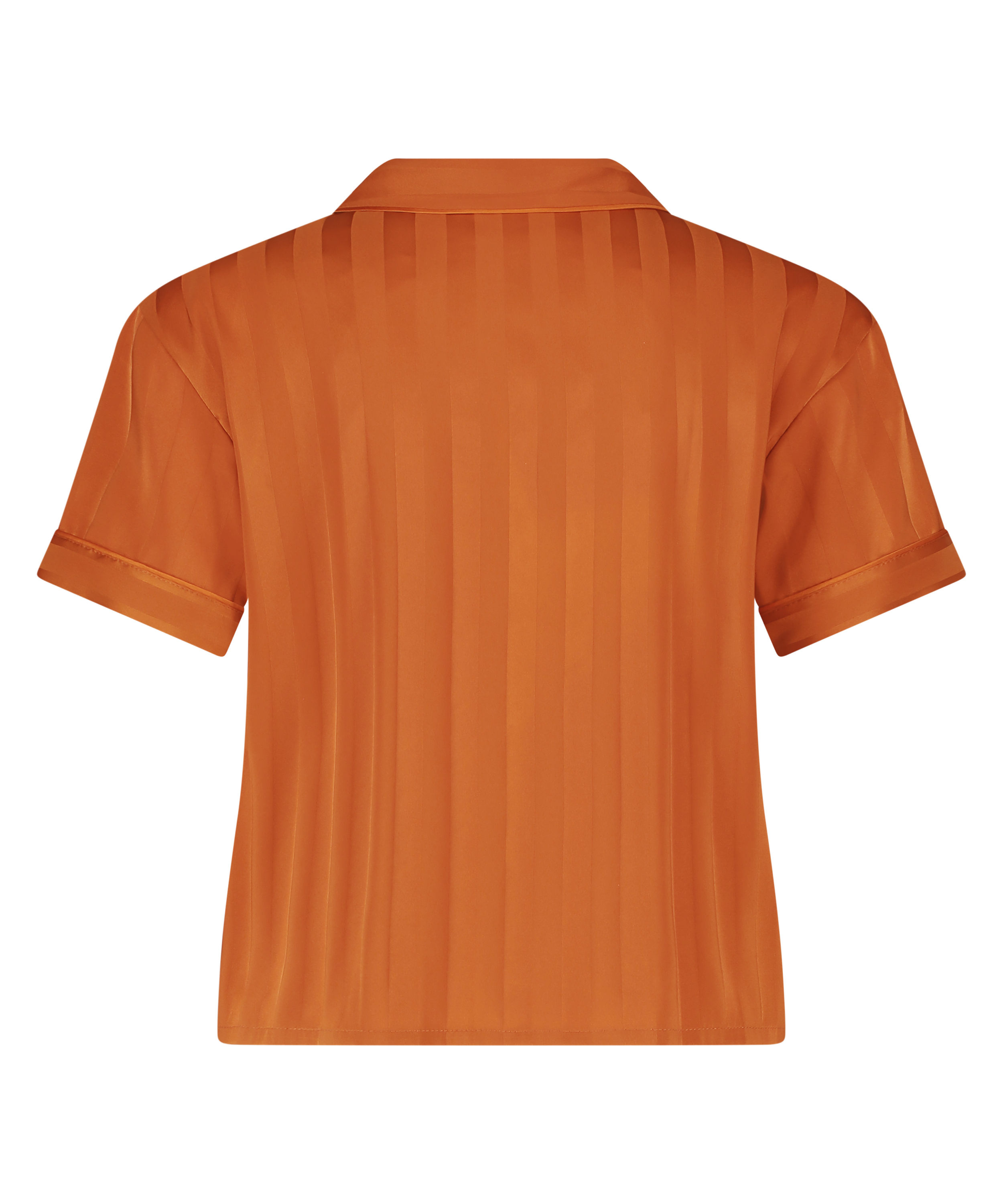 Kortermet jakke i sateng, Oransje, main