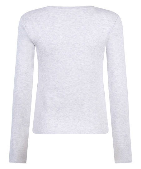 Pyjamasoverdel Pointelle, Gr&aring;