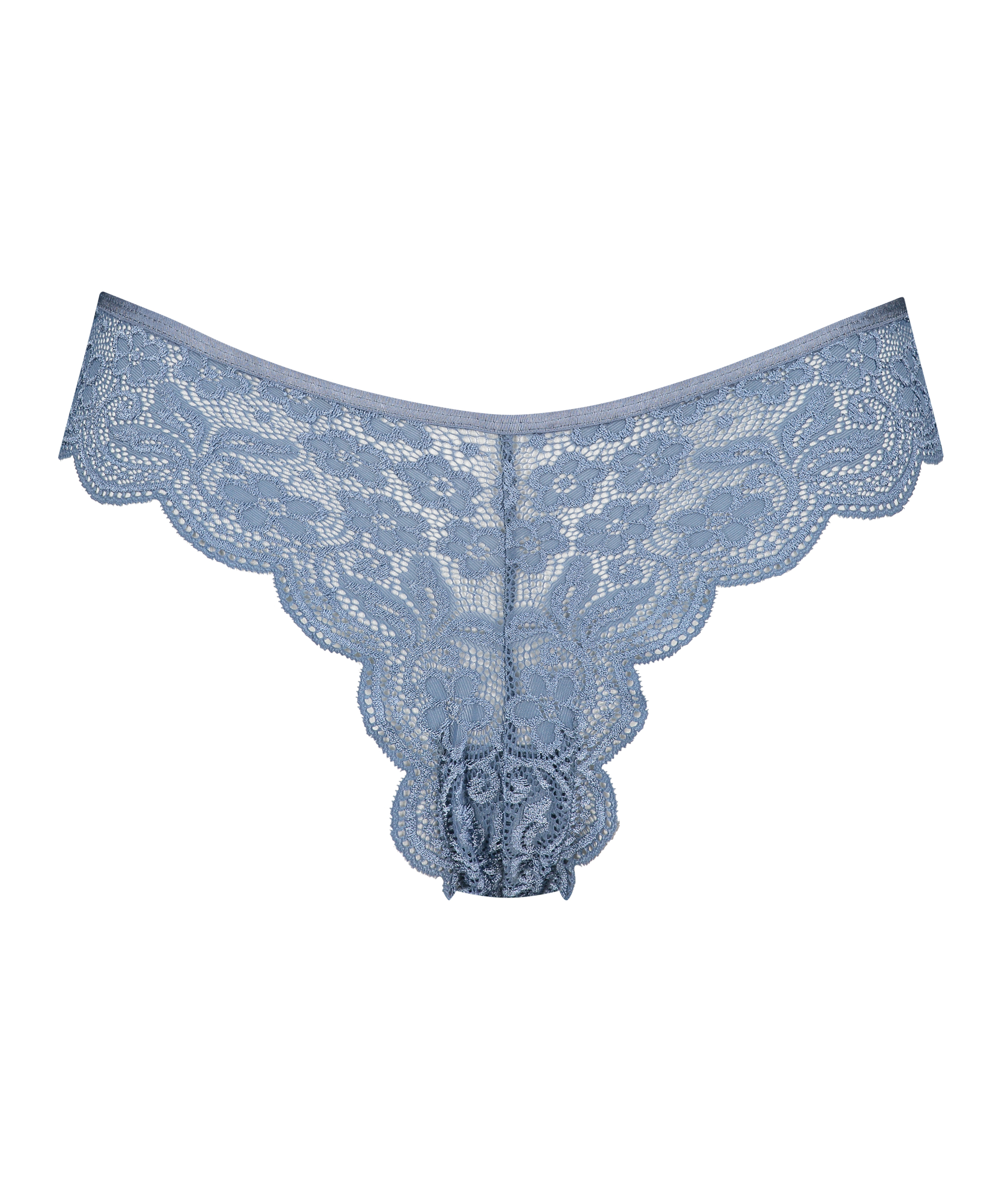 Slip brésilien jambe haute, Blå, main