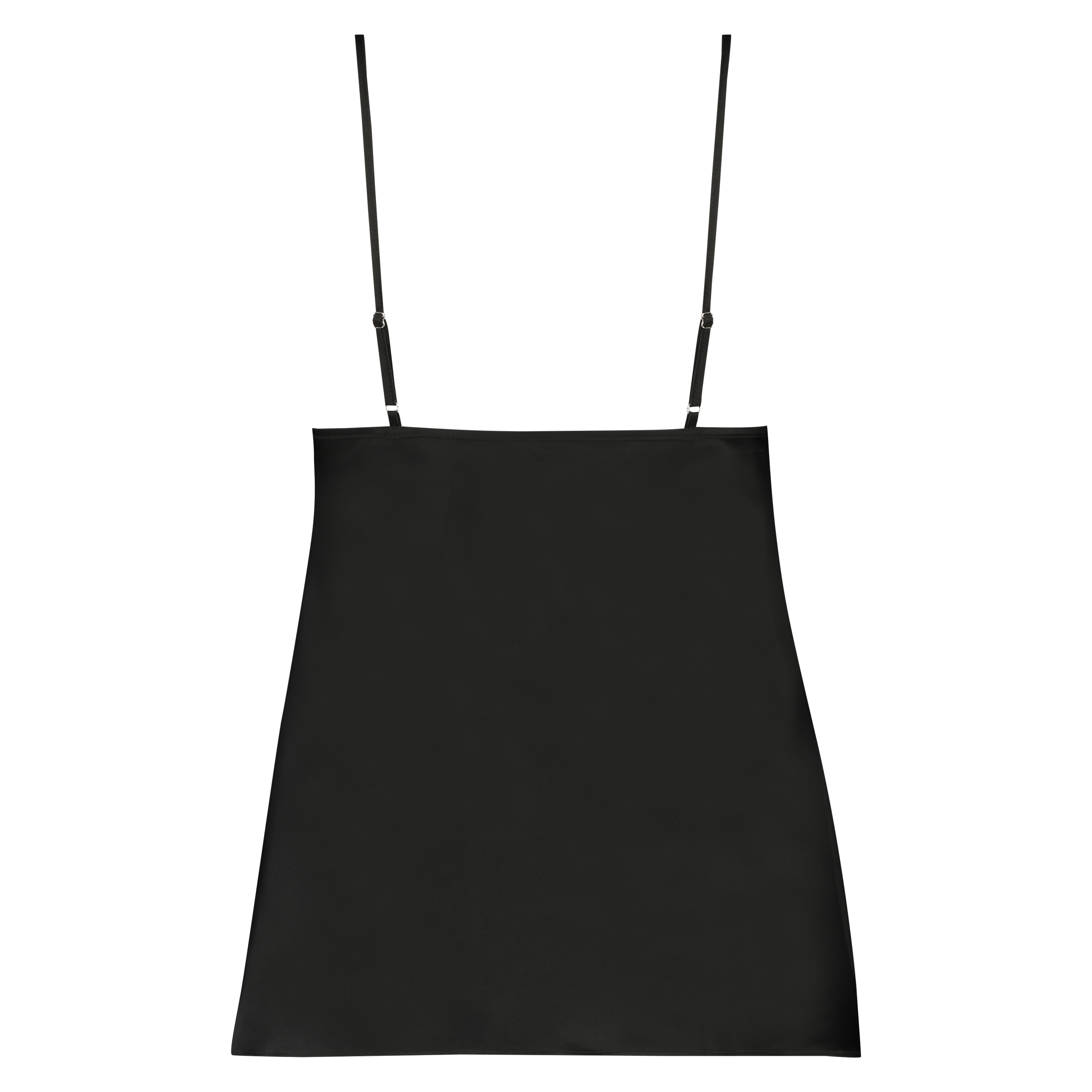 Bow satengtopp, Svart, main