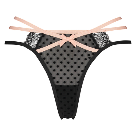 Sylvia thong, Svart