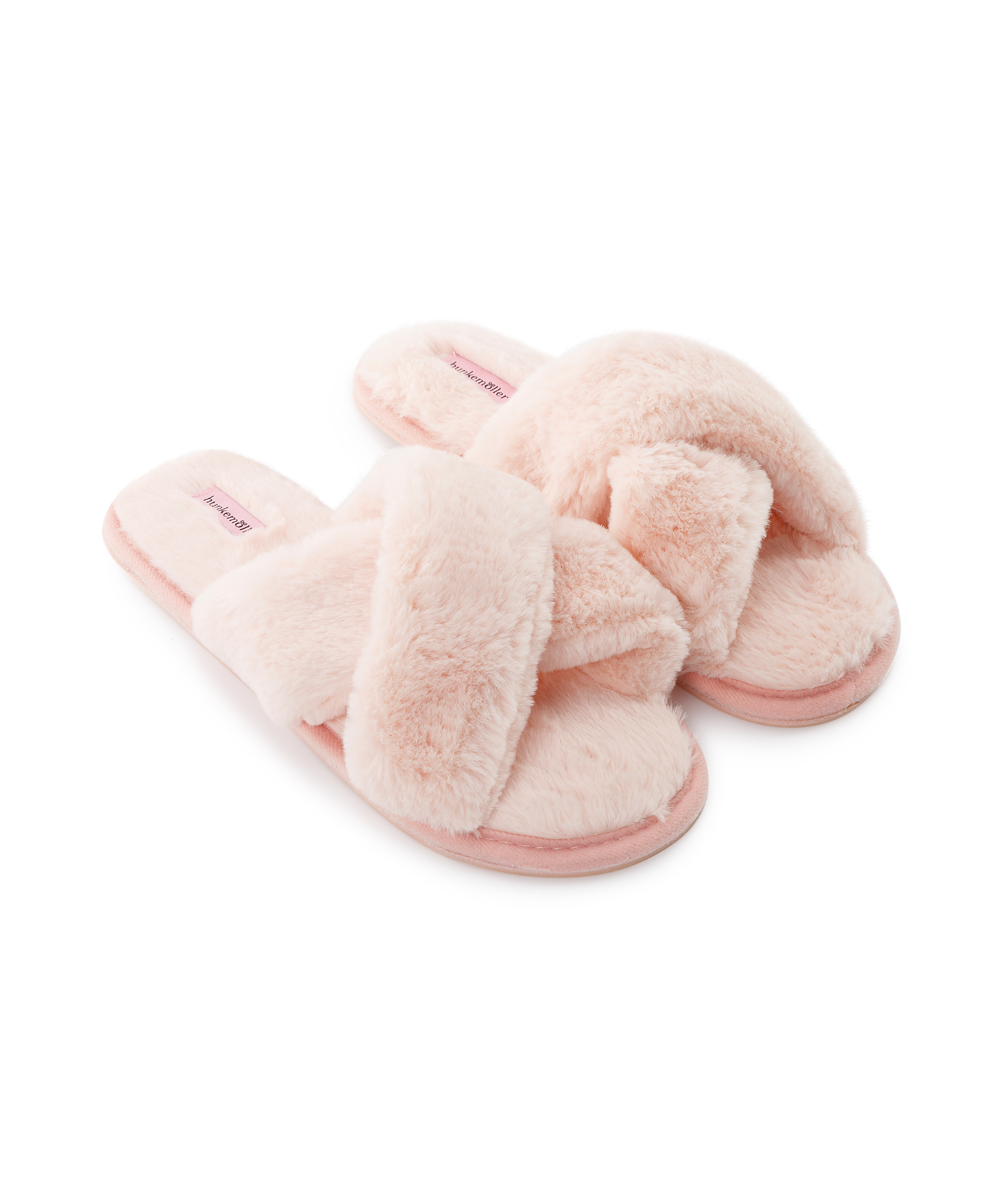 Cross Straps Indoor Sandals, Rosa, main