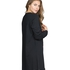 Nightshirt V-neck long sleeves, Svart
