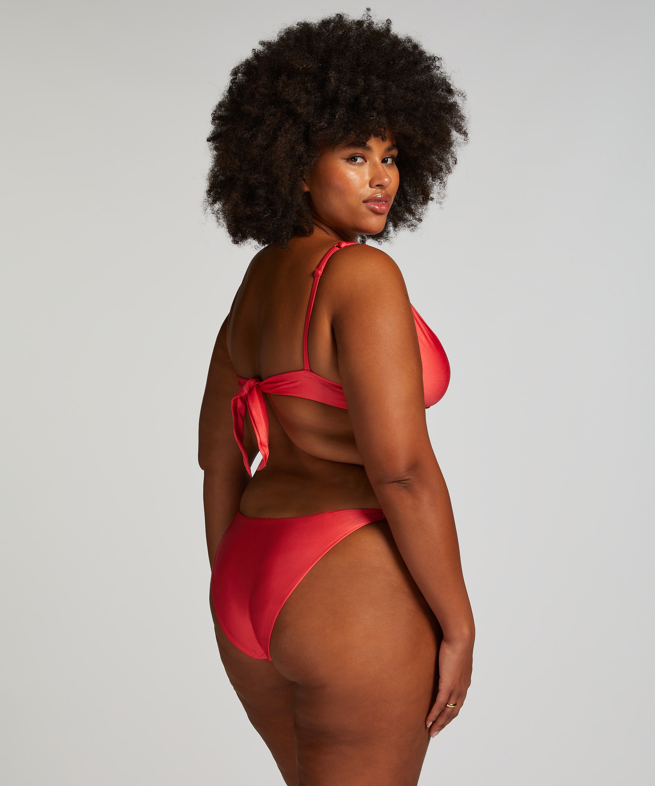 Cheeky Tanga Bikini Underdel Luxe, Rød, main