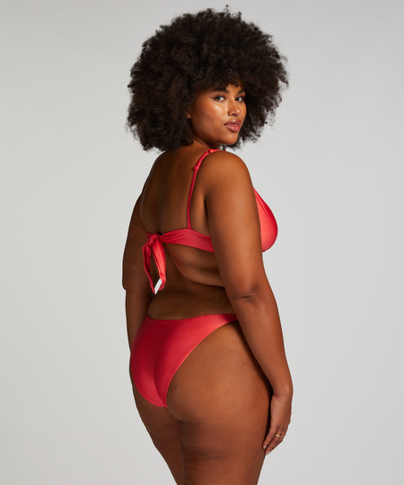 Cheeky Tanga Bikini Underdel Luxe, Rød