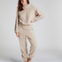 Fleece Snuggle joggebukse, Beige