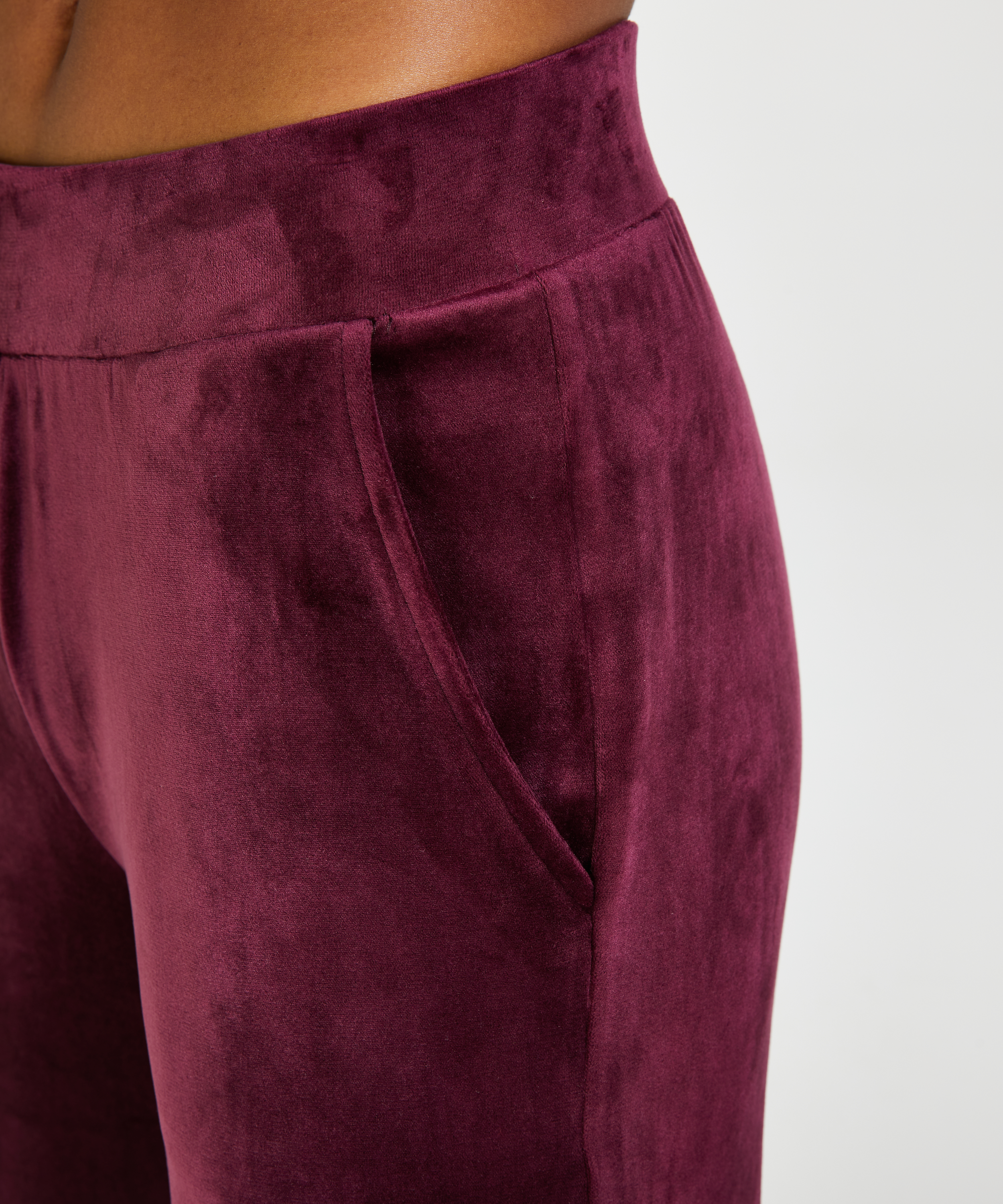 Tall Velours pysjamasbukse, Lilla, main