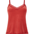 Cami-topp Velours Lace, Rød