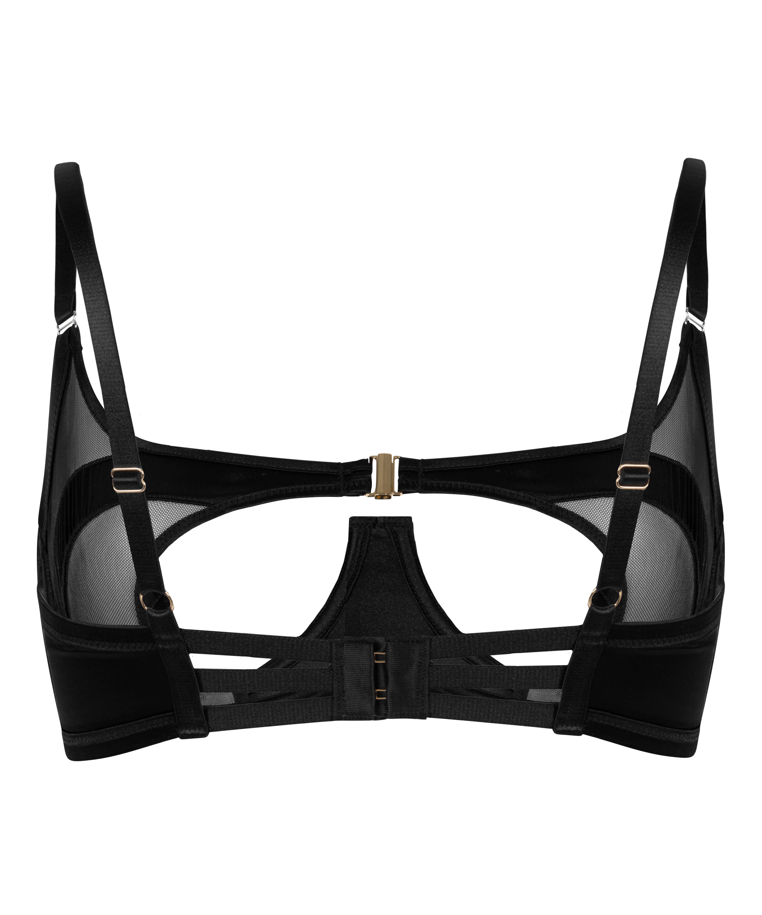 Vienna ufôret BH med bøyle, Svart, main