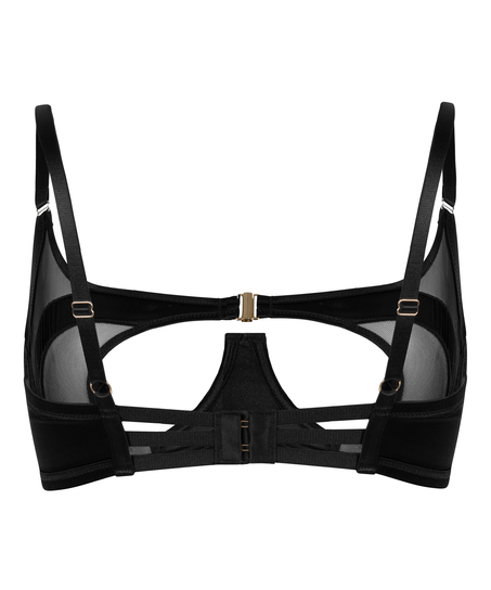 Vienna ufôret BH med bøyle, Svart
