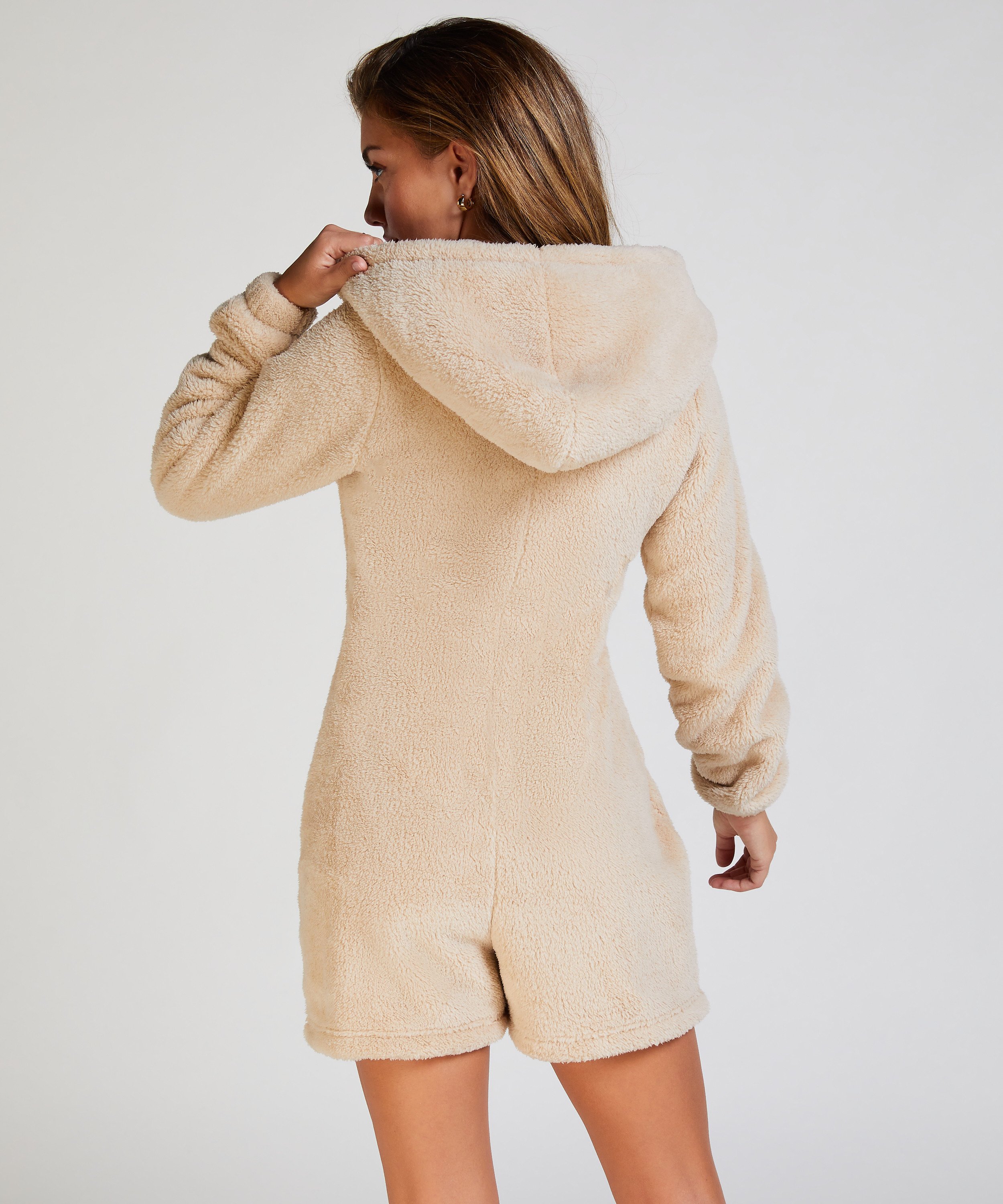 Onesie Fleece, Beige, main