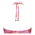 Pushup-bikinitopp Floral skål A – E, Rosa