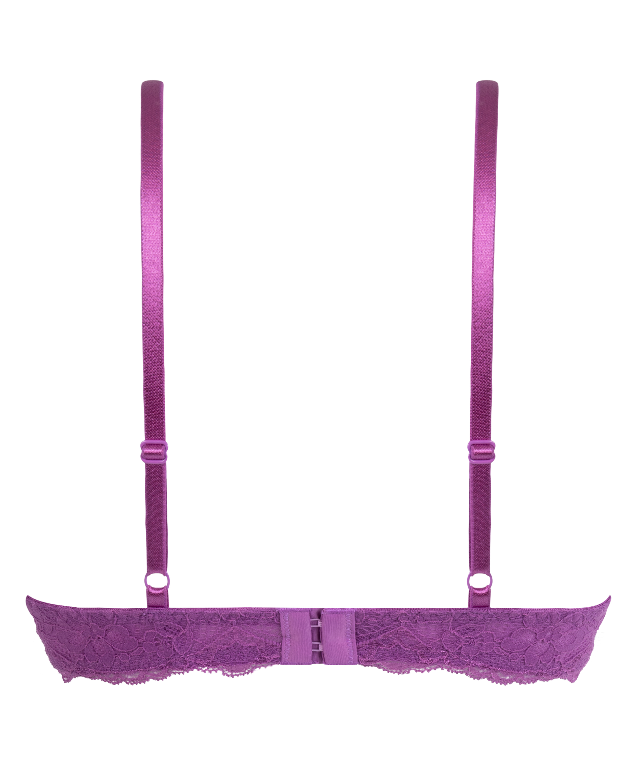 Vattert bh med b&oslash;yle push-up Marine, Rosa, main