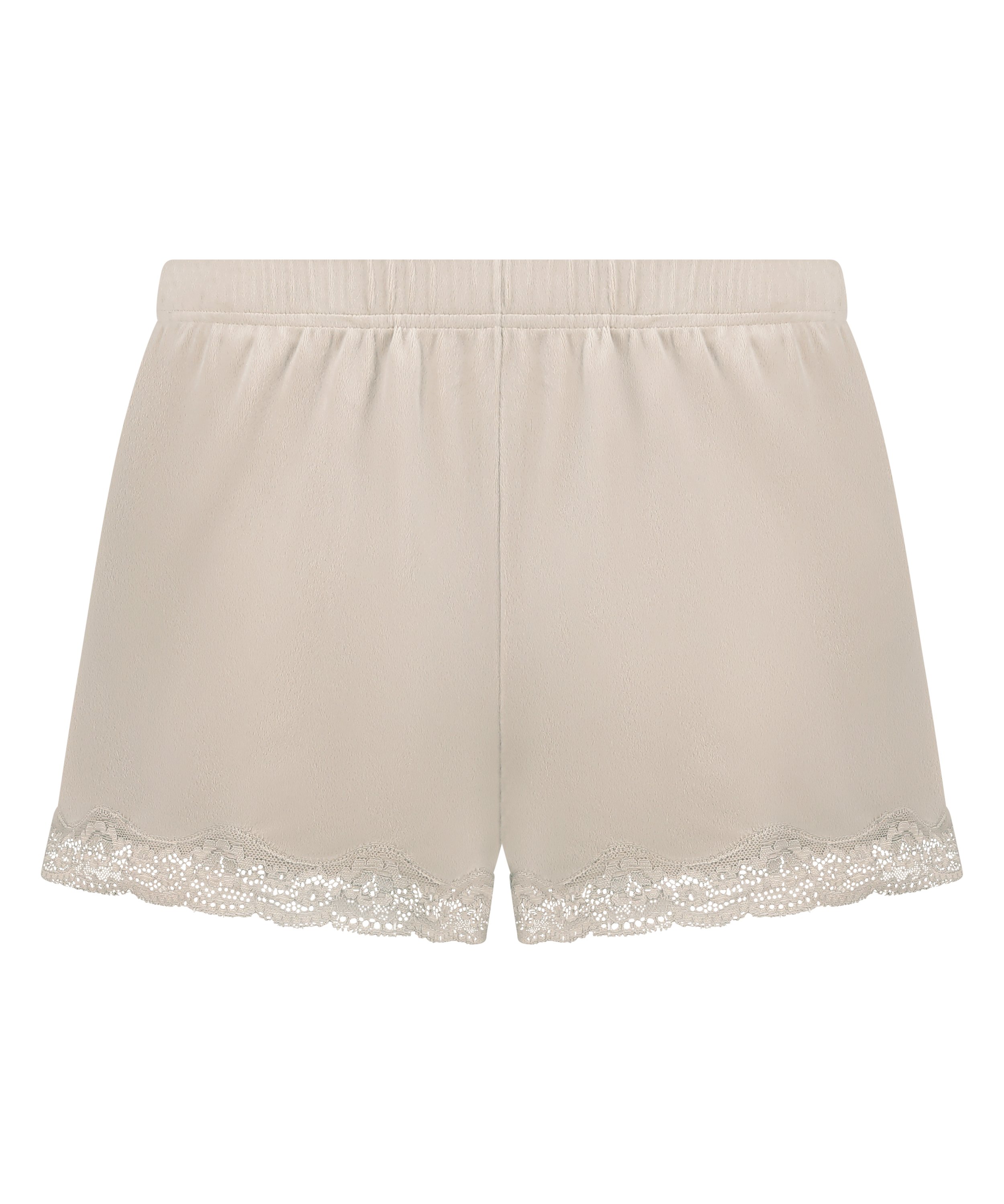Shorts i blondevelur, Beige, main