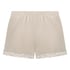 Shorts i blondevelur, Beige
