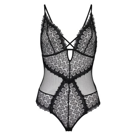 Geo Lace body, Svart