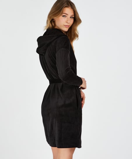 Badek&aring;pe Velours, Svart