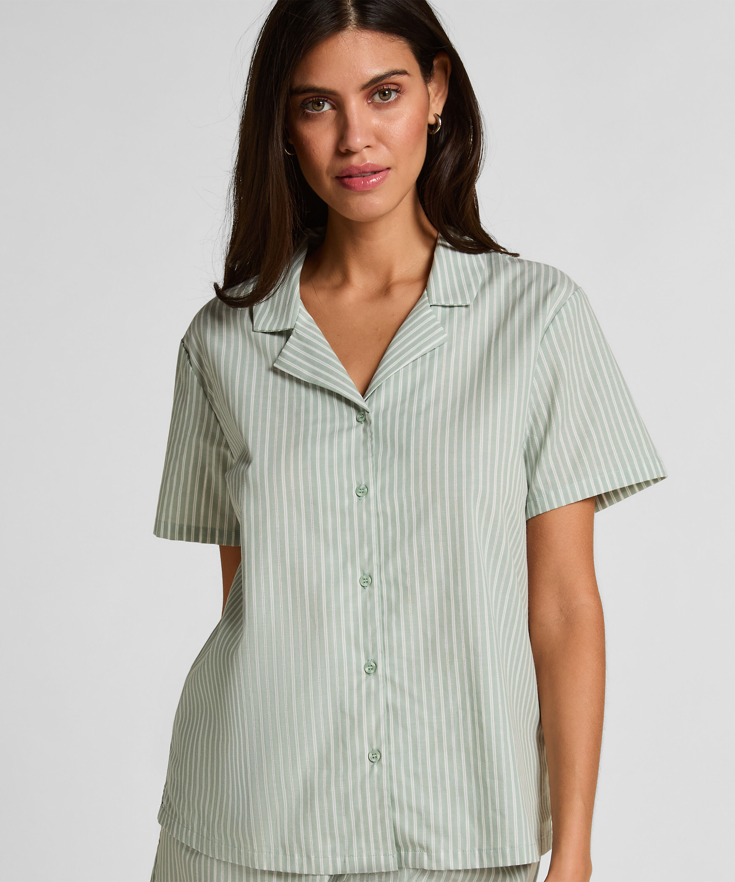 Jacket Woven Stripe, Grønn