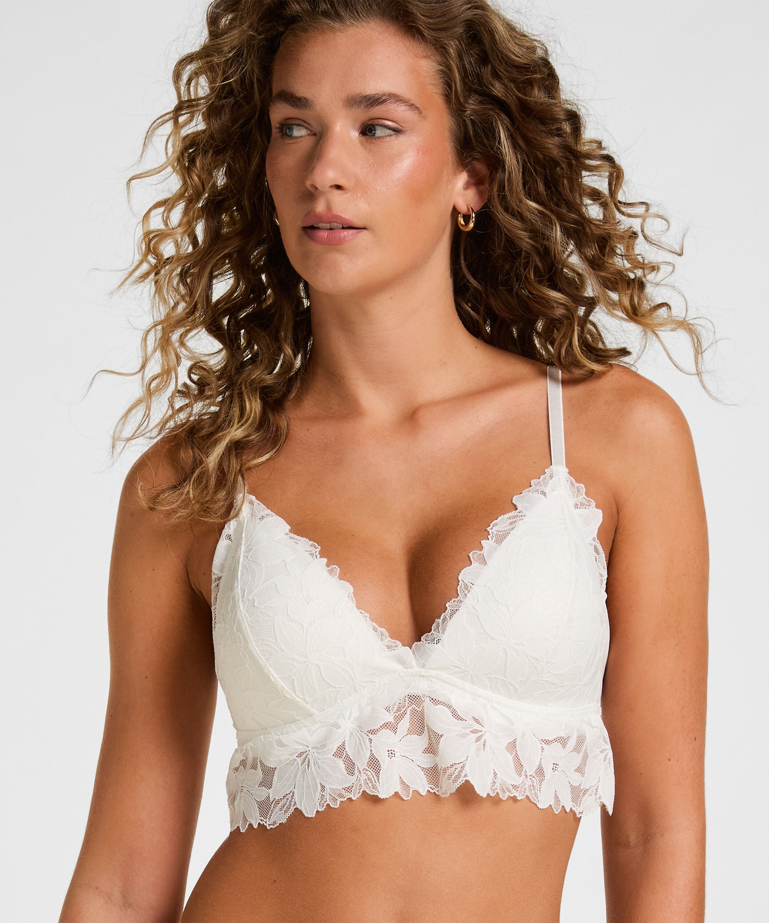 Bralette Ingrid, Hvit