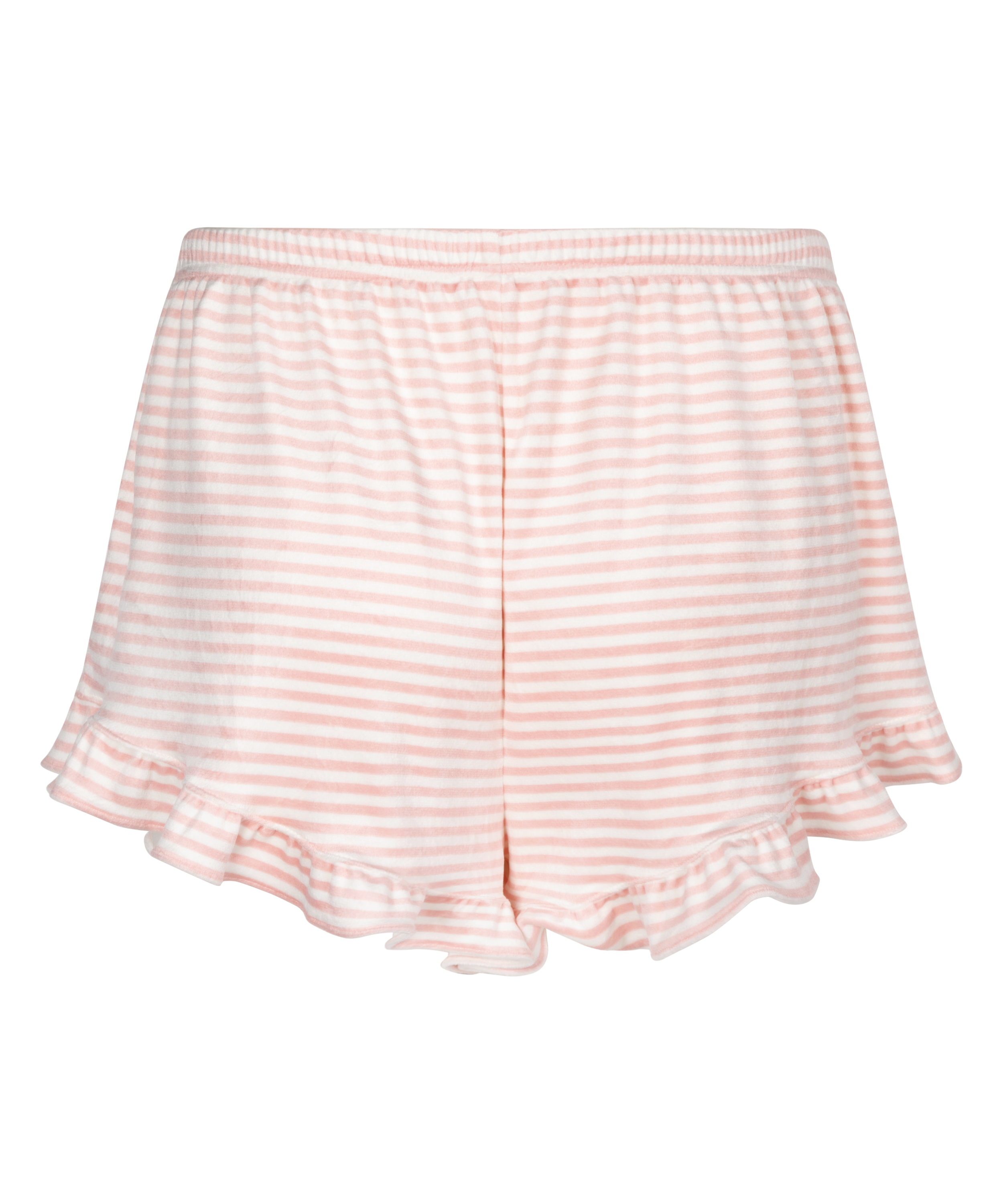 Shorts Velur med rysjer, Rosa, main