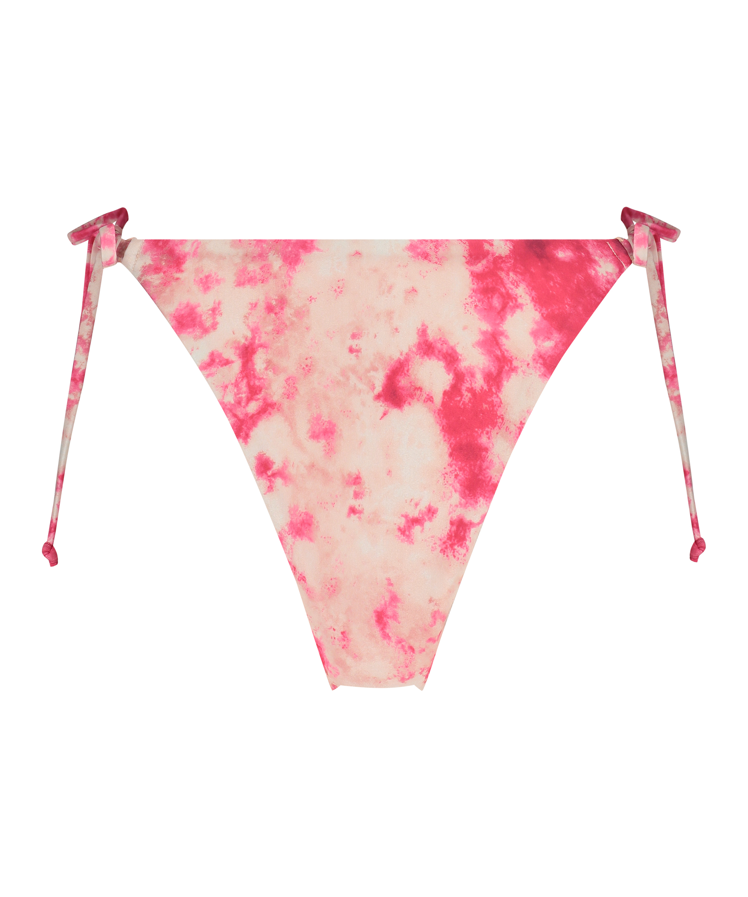 Bikiniunderdel med h&oslash;yt snitt Tie Dye, Rosa, main