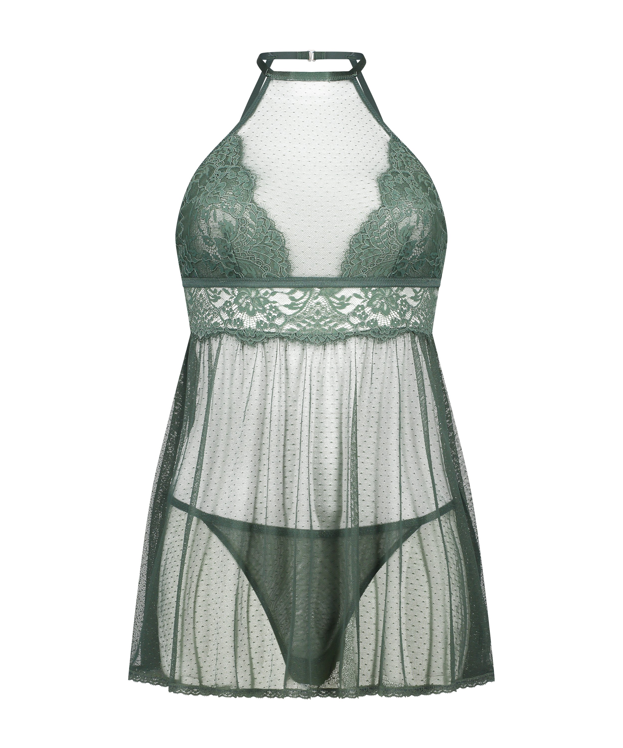 Babydoll Lace, Grønn, main