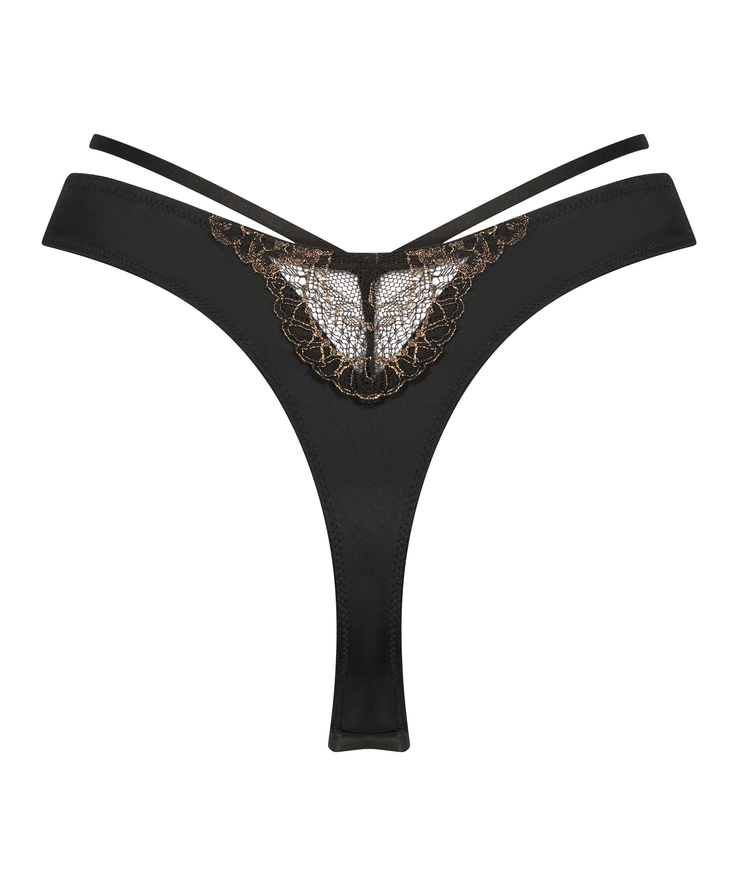 Leci  G-streng-truse med høy skjæring, Svart, main